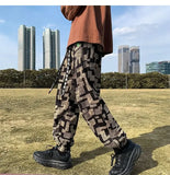 WIAOFELLAS  -  American Pants Men Korean Style Loose Feet Casual Pants Nine-point High Street Fashion Trousers