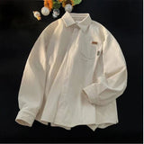 Wiaofellas  -  Men's New Autumn and Winter Corduroy Long-sleeved Loose Thickened Trendy Casual Polo Shirt