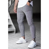 WIAOFELLAS  -  Men Pliad Sweatpants Joggers Pants Spring Autumn  Casual Sport Drawstring Elastic Waist Slim Long  Street Wear