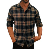 WIAOFELLAS  -  Autumn and Winter Thickened New Men's Shirts, European and American Long Sleeved Shirts