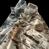 Wiaofellas  -  Trendy Men's Tie-Dye Short Sleeve Shirt - Breathable Casual Summer Top Streetwear Fashion Hawaiian Shirt for Man M-XXXXXL