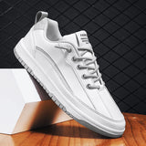 WIAOFELLAS  -  Men Fashion Vulcanized Shoes Sneakers Light Tennis Shoes Trend Male Flat Shoes  Fall New Beige Sports Shoes Large size 39-47