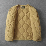 WIAOFELLAS  -  New Quilted Thickened Jacket for Men Versatile and Trendy Cotton Tops