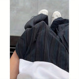 WIAOFELLAS  -  Men Trendy American Vintage Striped Oversized Streetwear Baggy Pants Y2K Harajuku Hip Hop Casual Wide Leg Trousers Pantalones
