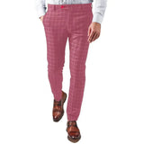 WIAOFELLAS  -  Autumn Men's Classic Plaid Suits Pants Wool Trousers Italian-style High-waist Slim Casual Fashion Straight leg Long Pant For Men