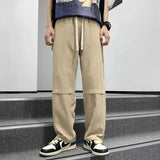 Wiaofellas New Multi-Pocket Mannen Casual Broek Rechte Losse En Trendy Cargo Broek Outdoor Wandelen Trekking Mannen Hip Hop Bodem Herfst