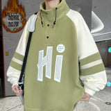 WIAOFELLAS  -  Thickened Fleece Fleece Hoodie Jacket for Men Autumn and Winter Jackets Top for Teenagers and Students, Loose and Casual Trend