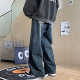 WIAOFELLAS  -  Autumn Baggy Jeans Men Fashion Casual Wide Leg Jean Streetwear Loose Hip Hop Straight Denim Pants Mens LOOSE Trousers