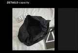 WIAOFELLAS  -  Unisex Oversized Crossbody Bag with Large Capacity and Street-Style Gothic Workmanship messenger bag men  canvas bag