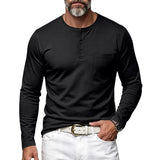 Wiaofellas  -  Daily Casual O Neck Pullover For Men Trendy Looe Breathable Shirts Men Autumn Outdoor Solid Color Long Sleeve Tops