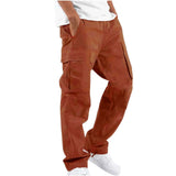 Wiaofellas  -  Summer New Men's Overalls European American Pants Drawstring Multi-pocket Casual Trousers
