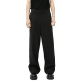 Wiaofellas  -  fall outfit New Korean Style Men's Suit Pants Soldi Color Casual Straight Droop Bottom Wide Leg Loose Simple Male Trousers