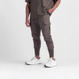 Wiaofellas  -  Men's Sports Casual Trousers Woven Fitness Running Stretch Overalls Drawstring Leggings Sweatpants