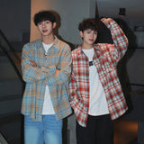 WIAOFELLAS  -  Spring New 3 classic plaid casual loose shirt