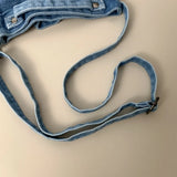 WIAOFELLAS  -  Personality washed denim bag men's new shoulder bag simple Joker Messenger bag fashion sports mobile phone bag