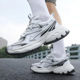WIAOFELLAS  -  Men's Casual Sneakers Comfortable Running Sports Shoes Soft Tennis Shoes Vintage Trainers Lace Up Walking Jogging Sneakers 39-44