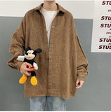 Wiaofellas  -  Men's Trendy Outerwear Ins Men's Trendy Cool Loose New Outerwear Woolen Jacket Men's Outerwear