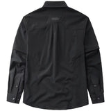 WIAOFELLAS  -  Street Apparel Harajuku Shirt Techwear Plus Size Hip Hop Shirt Pocket Black Button Shirt Spring and Autumn Button Shirt