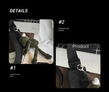 WIAOFELLAS  -  Unisex Oversized Crossbody Bag with Large Capacity and Street-Style Gothic Workmanship messenger bag men  canvas bag
