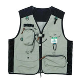 WIAOFELLAS  -  Mens Vest Outdoor Mountain Water Camp Photography Workwear Autumn Casual Retro Breathable Zipper Outfit Couple's Clothing