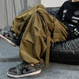 Wiaofellas  -  Black Cargo Pants for Men Oversize Cargo Trousers Male Green Loose Casual Japanese Streetwear Hip Hop Pocket Big Size