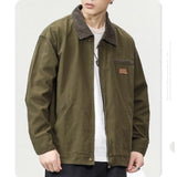 Wiaofellas  -  Spring and Autumn New Trendy Men's Fashion Laps Loose Work Jacket Men's High-end American Style Jacket