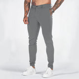 WIAOFELLAS  -  Mens Mid-Waist British Overalls Spring Summer New Outdoor Slim Trousers Straight-Leg Sports Pants Casual Work Pants