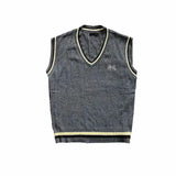 Wiaofellas  -  Knitted Vest for Men Spring Japan Style Solid Color Loose Knitted Sweater Streetwear Fashion Casual Loose Men Tops