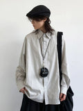 Wiaofellas  -  Subculture Long Sleeve Tee Men Streetwear Fashion Loose Cotton Tops Summer Daily Outfits Men Street Style Fashion Outerwear New
