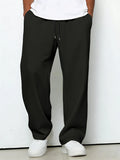 Wiaofellas  -  New Four Seasons Solid Color Trousers Loose Casual Sports Straight Pants