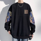 Wiaofellas  -  New Bear Graphic Print Pullovers Men Y2K Vintage Streetwear Crewneck Sweatshirts Hombre Autumn Hip Hop Loose Tracksuit Clothing