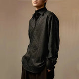 WIAOFELLAS  -  Lapel Retro Niche Design Hollow Drape Shirt Short-sleeved Ethnic Japanese Casual Men's Coat Long-sleeved