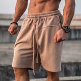 WIAOFELLAS  -  Shorts Mens Summer Daily Gym Fitness Sports Trainig Casual Shorts Versatile Comfortable Solid Simple Trendy Mens Cloths