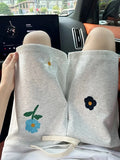 WIAOFELLAS  -  Fashion Embroidered Flower Sports Shorts Men's 2025 Summer New Trendy Couple Five-point Pants Male Handsome Stylish Short Pants