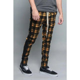WIAOFELLAS  -  Plus Size S-3XL Men Plaid Joggers Pants Spring Autumn  Casual Drawstring Elastic Waist Slim Harem Pencil Long  Street Wear