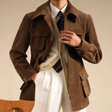 WIAOFELLAS  -  Luxury Italian Fashion Lapel Top Male Trench Coat Jacket Men Casual Office Jacket Men's Business Versatile Senior Mantel Wolle