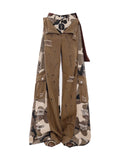 Wiaofellas  -  2000s American Vintage Pants Women Casual Y2k Clothing Thin Sportwear Y2k Clothing Retro Camouflage Trouser Casual Chic Harajuku