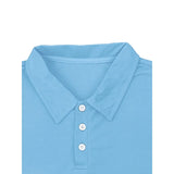 WIAOFELLAS  -  Fashionable Men's Short Sleeve Suit Button Polo Shirt Top Shorts Sports Casual Loose Versatile Two-piece Trendy Set