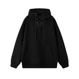 WIAOFELLAS  -  2025 Spring New Walf Hoodies Trendy Drawstring Men's Hooded Sweatshirt Loose Fit Pullover Hoodie Korean Men Women Oversized