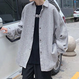 Wiaofellas  -  Men's Trendy Outerwear Ins Men's Trendy Cool Loose New Outerwear Woolen Jacket Men's Outerwear