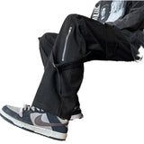 WIAOFELLAS  -  American Work Pants Men Spring Streetwear Loose Wide Leg Straight Casual Pants