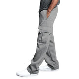 WIAOFELLAS  -  Plus Size M-4XL Men Loose Sport Jogger Pants Casual  Cotton  Gym Fitness Sweatpants Long