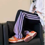 Wiaofellas  -  Men's Casual Wide Autumn Winter Straight Pants Male Trousers Striped Cotton Sale Slacks Baggy Streetwear New In Aesthetic Hot