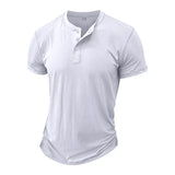 WIAOFELLAS  -  Men's Summer Crew Neck T Shirt Men Short Sleeve Cotton Breathable Fashion Slim Fit Shirt Male Fitness T-shirt