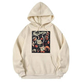 Wiaofellas  -  New Men's Pullover Hooded Print Long Sleeve Pocket Halloween Pattern Sweatshirt