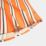 Wiaofellas  -  New Men's Beach Shirts Hot Sale Hawaiian Color Matching Striped Shirt Men Casual Oversized Short Sleeve Shirt Chemise Homme