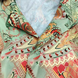 WIAOFELLAS  -  Fashion Short Sleeve Two Piece Sets Men Outfits Casual Loose Shirt And Shorts Mens Suits Summer Vintage Graphic Print Tracksuits