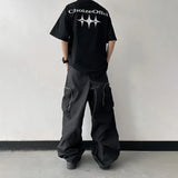 WIAOFELLAS  -  Autumn Fashion Baggy Casual Pants Men Flanged Loose Retro Neutral Hip Hop Three-dimensional Multi-pocket Pants Men