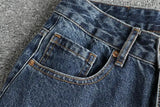 WIAOFELLAS  -  Patchwork fashion tie dye men's jeans loose straight leg American high street trend youth spring and autumn pants
