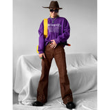 Wiaofellas  -  High Street New Brown Vintage Baggy Jeans High Waist Straight Wide Leg Pants Hip Hop Casual Mopping Denim Trouser Ladies Autumn